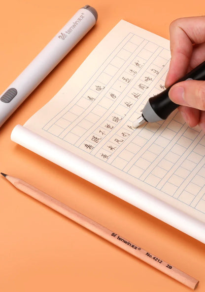 Adjustable Electric Eraser for School — Automatic Sketch & Drawing Rubber with Refill