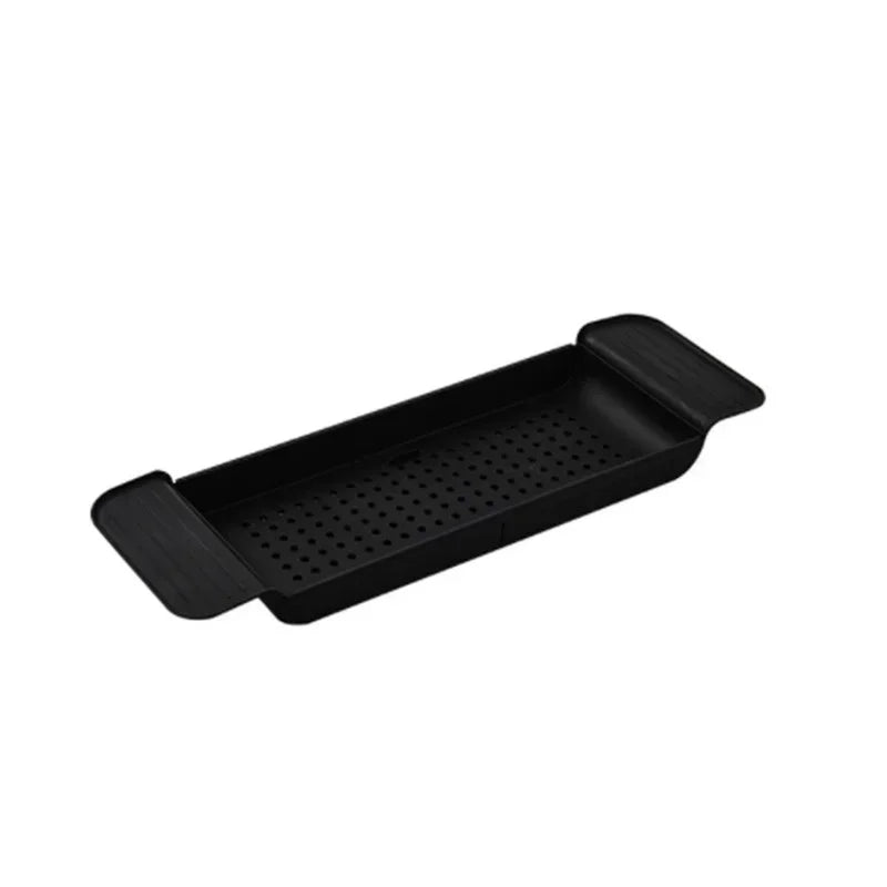 Multi-Function Retractable Bathtub Storage Rack – Bath Tray Shelf for Towels, Kitchen Sink & Drain Holder