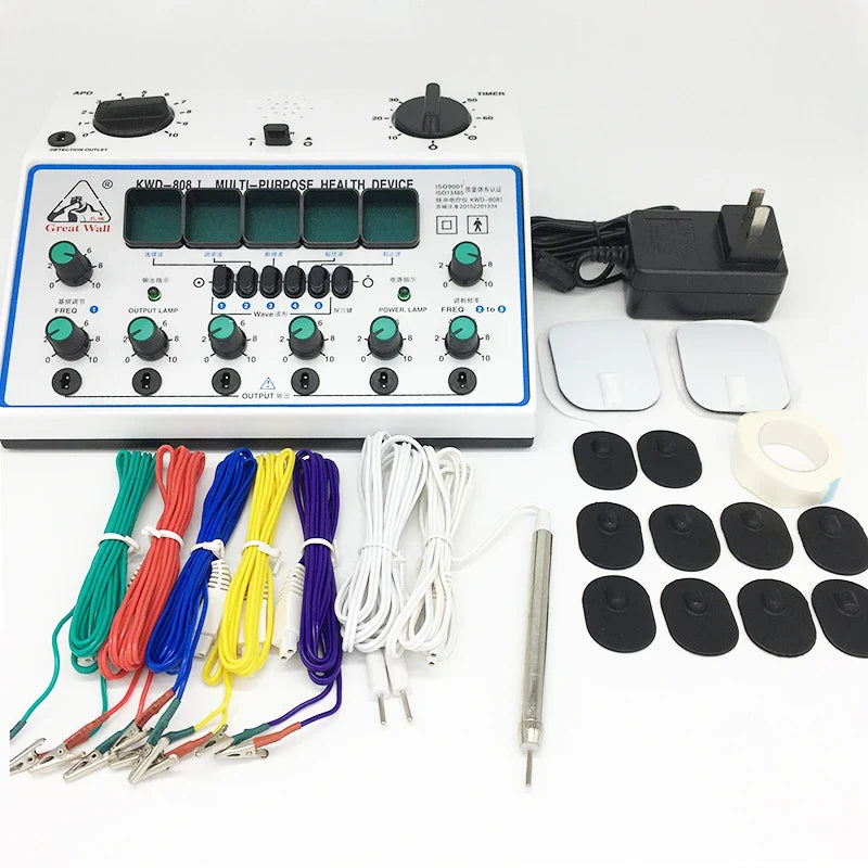 Electro Acupuncture Stimulator KWD808-I – Nerve & Muscle Therapy, 6 Waveforms, 6 Output EMS Massager