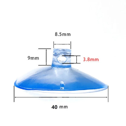 10-Pack Perforated Suction Cups (30/40/50/60mm) — Clear PVC Sucker Pads for Glass Windows, Car & Wedding Decor