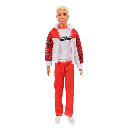 30cm Ken Doll Clothes – Pop Suit Top & Pants Outfit for Boys, Holiday Gift Doll Accessories
