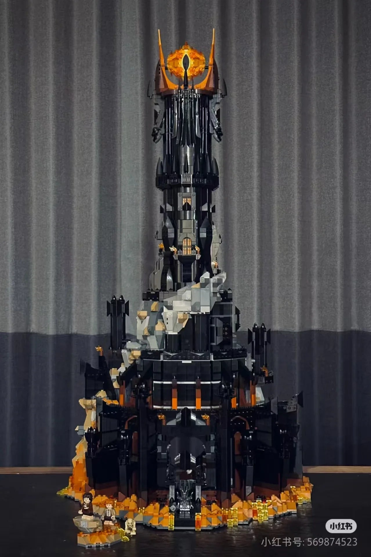 5471pcs Black Tower Dark Building Blocks Set – Large MOC Model Bricks Kit Toy Gift for Boys & Adults