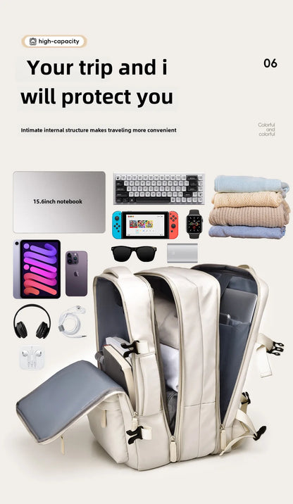 40x30x20 Cabin Backpack — Hand Luggage Laptop Bag for Airplane Travel, School, Men & Women