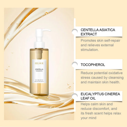 EELHOE Centella Cleansing Oil – Moisturizing Facial Makeup Remover for Sensitive Skin, Pore Shrinking & Deep Cleansing