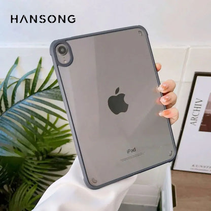 Silicone Transparent Case for iPad Pro 11", Air 4/5 (10.9"), Mini 4/5/6 & iPad 7/8/9/10th Gen (9.7"–10.5") Cover Funda