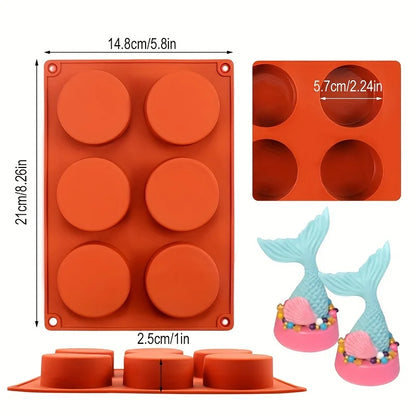 Cylinder Silicone Mold – Multi-Purpose Baking Tool for Soap, Jelly, Pudding, Chocolate, Cookies & Resin Crafts