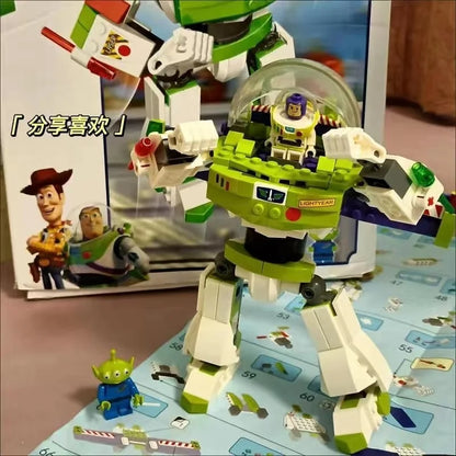 Buzz Lightyear Mecha Action Figure - Pixar Toy Story Desktop Collectible Gift