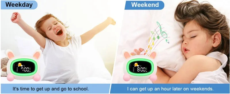 Kids Alarm Clock – OK to Wake Sleep Training Clock with Sound Machine, Birthday Gift for Boys & Girls