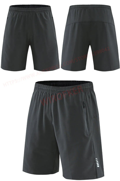 Men's Quick-Dry Running Shorts – Knee-Length Casual Fitness & Gym Training Shorts 2022