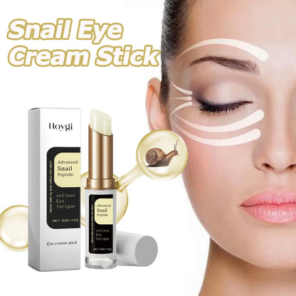 Snail Collagen Eye Cream Stick — Anti-Wrinkle, Dark Circle Remover, Firming & Moisturizing Eye Care for Puffiness and Fine Lines