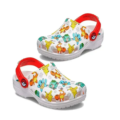 Pokemon Hole Sandals - Pikachu, Squirtle & Charmander Kawaii EVA Anime Slippers, Summer Beach Shoes for Kids, Perfect Gift
