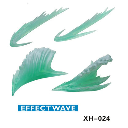 Ice & Whirlwind Flame Special Effects Scene — Luffy, Ace & Bakugou Action Figure Display Toys