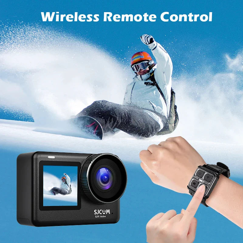 SJCAM SJ11 Active 4K Action Camera – 2.33" Touch Screen, Waterproof, 5G WiFi, Active HDR Sport Camera