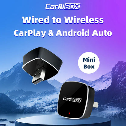 EKIY 2-in-1 AI Smart Box — Wireless CarPlay & Android Auto Adapter with Wired CarPlay for Car Intelligent Systems