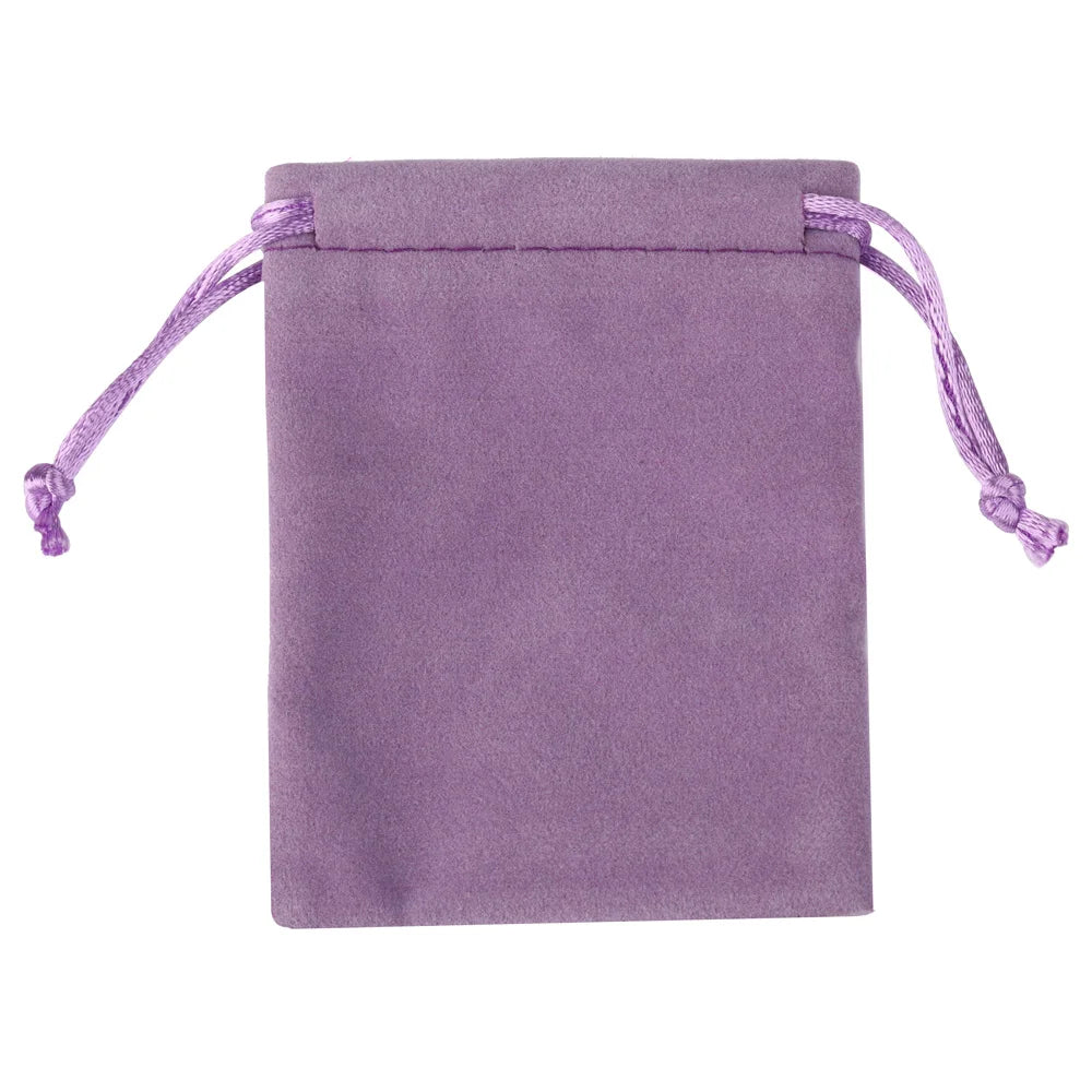 10pcs 5x7cm Mixed Color Velvet Gift Bags | Soft Velvet Drawstring Pouches for Christmas Jewelry Packaging