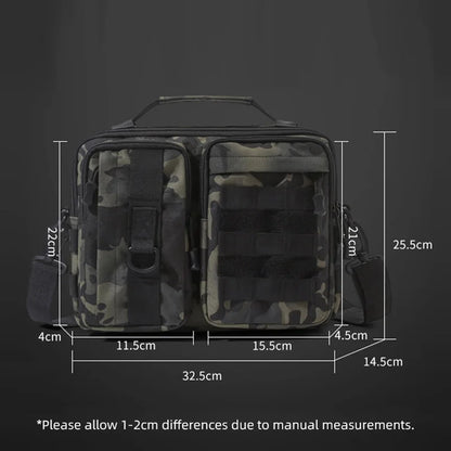 Trekking Tactical Shoulder Bag – Molle Sling Crossbody for Men, Camping, Hiking, Travel, Climbing & Fishing Weekend Outdoor Bag