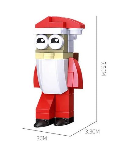 Christmas Building Blocks Toy Set – Santa Claus & Reindeer Action Figures Gift