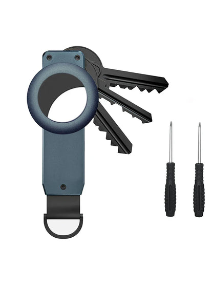 Compact Key Organizer – Minimalist Metal Key Holder for 2-6 Keys, Secure Keychain Case