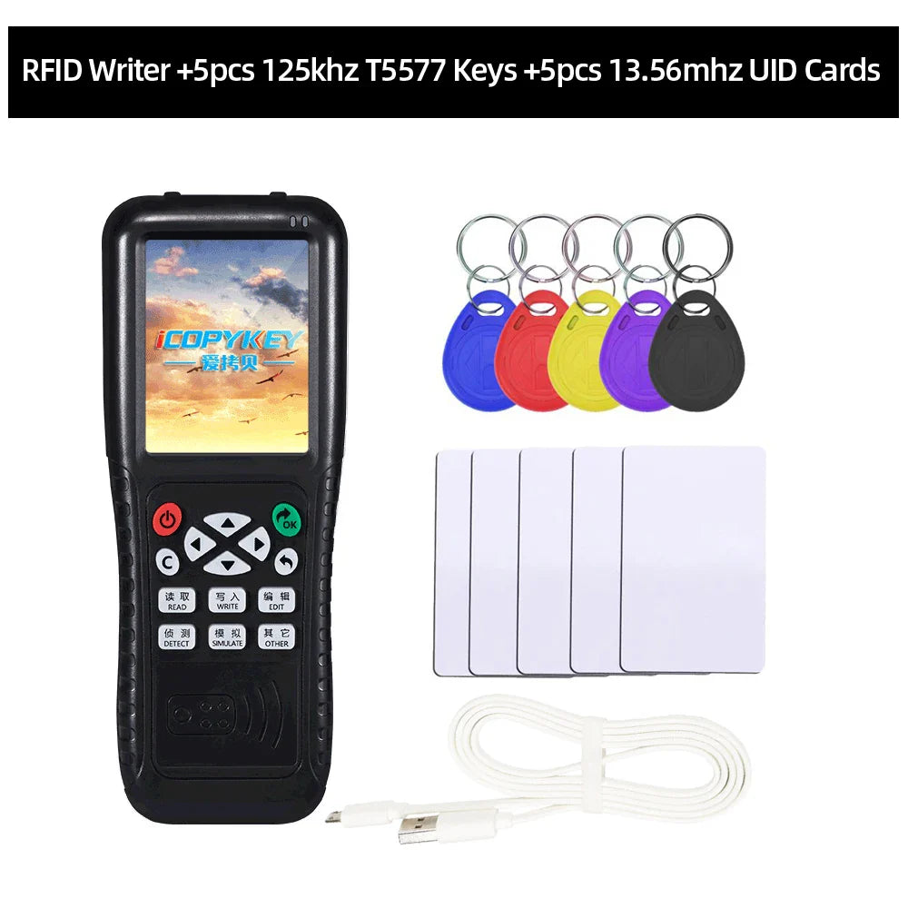 RFID Reader & Writer | Key Card Programmer, NFC Copier & Decoder with Mobile App