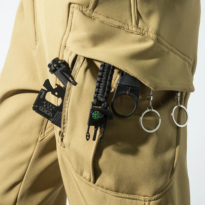 Men’s Fleece Softshell Cargo Pants M–5XL – Winter Outdoor Hiking, Fishing, Climbing & Camping Tactical Trousers
