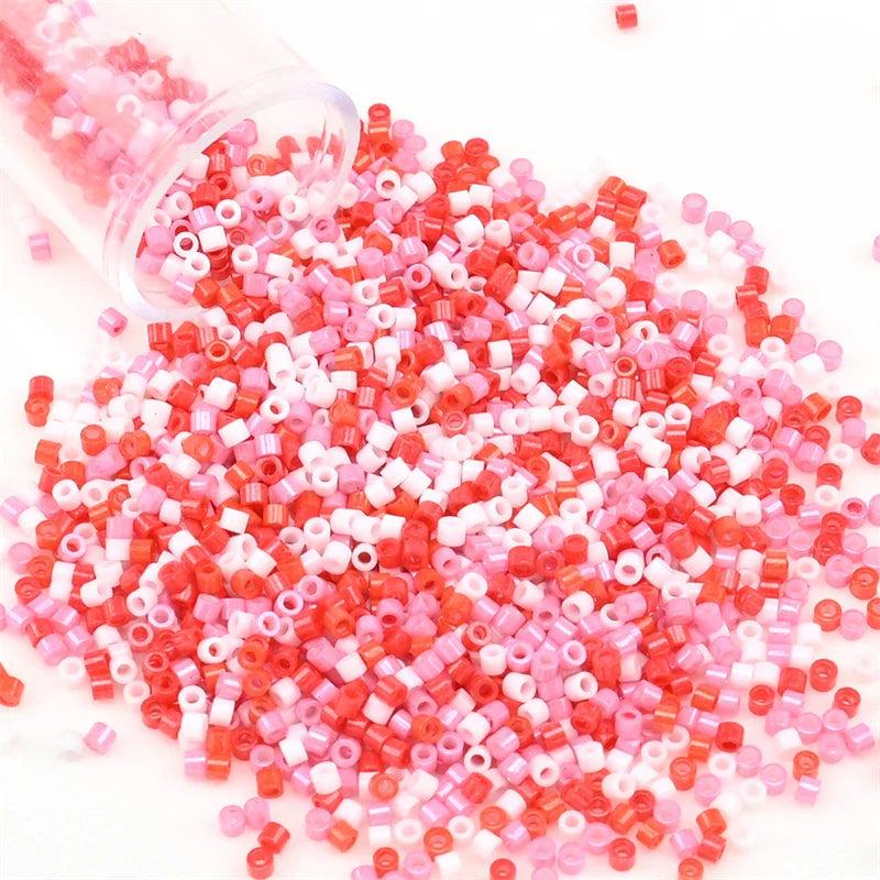 11/0 Mini Glass Beads – 2000PCS Small Cylindrical Beads for DIY Jewelry Making, Necklaces & Bracelets, 10g/Pack