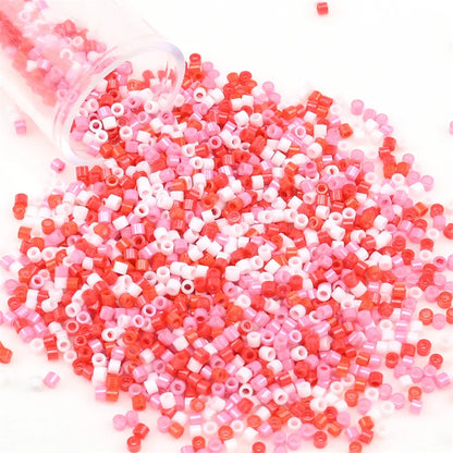 11/0 Mini Glass Beads – 2000PCS Small Cylindrical Beads for DIY Jewelry Making, Necklaces & Bracelets, 10g/Pack