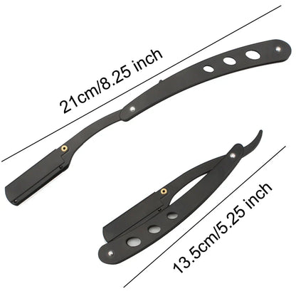 ZqZq 10 Shaving Blades – Straight Edge Razor for Haircut, Beard, Eyebrow Shaving & Manual Depilation