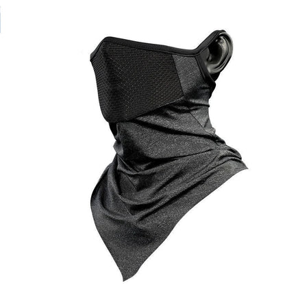 Summer Men’s Full-Face Cycling Mask – Breathable Ice Silk Neck Bandana with UV Protection