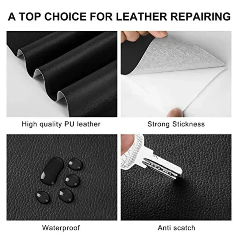 Self-Adhesive Leather Repair Tape – Cuttable Patch for Sofas, Couches, Furniture & Car Seats, Ideal for Home & Restaurant