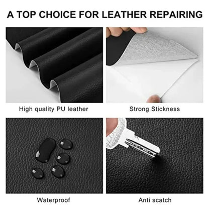 Self-Adhesive Leather Repair Tape – Cuttable Patch for Sofas, Couches, Furniture & Car Seats, Ideal for Home & Restaurant