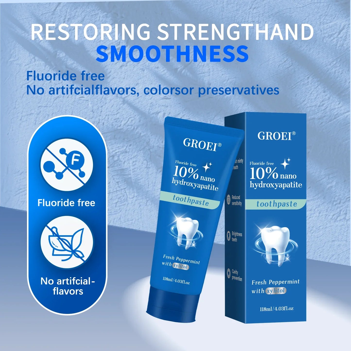 Hydroxyapatite Toothpaste – Cavity Protection, Stain Removal & Sensitive Teeth Care