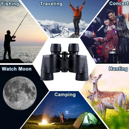 80X80 High Magnification Binoculars – Professional HD Portable Binoculars for Hunting, Outdoor, and Camping Trips