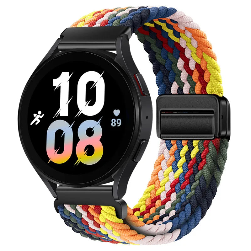 22mm Braided Nylon Watch Band – Loop Sport Strap for OnePlus Watch 3/2, OPPO Watch X/X2/4 Pro & 46mm Smartwatch Bracelet