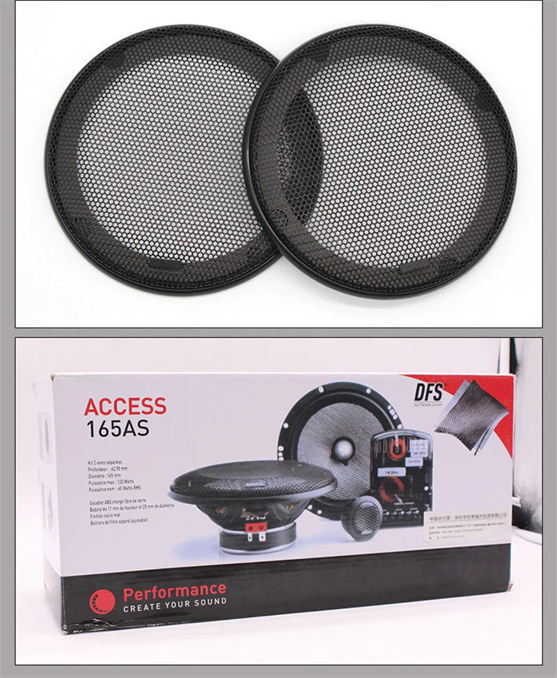 165AS Access Performance Component Car Speakers - 6.5 Inches, 120W - Perfect Father's Day Gift