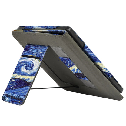 KOBO Libra 7" Leather Case – Hand Strap, Stand & Card Slot Cover for Libra Colour, Libra 2, Libra H2O (N428/N418/N873)