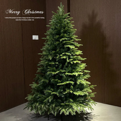 PE & PVC Mixed Christmas Tree with Lights — Large Decorative Holiday Tree for New Christmas Decor