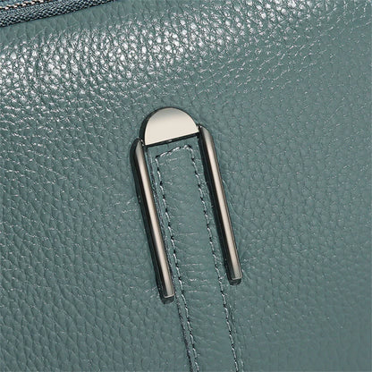 Luxury Genuine Leather Women's Crossbody Bag – Solid Color Shoulder Bag, Clutch & Messenger Purse