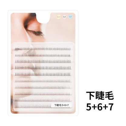 Individual Lash Extensions Kit – DIY Cluster Eyelash Book, False Lashes for Home Makeup