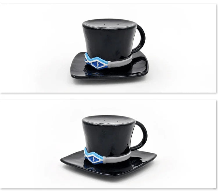 One Piece Mug – Creative Three Brothers Hat Shaped Coffee Cup, Anime Chopper, Ace & Sabo Ceramic Water Cup for Parties