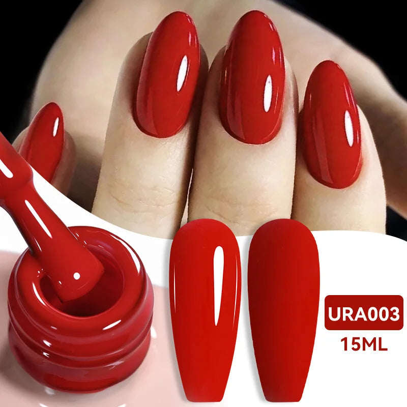 UR SUGAR 15ml Jelly Milky White Gel Polish – Translucent UV Soak Off Nail Art Varnish Semi-Permanent Fashion Nail Color