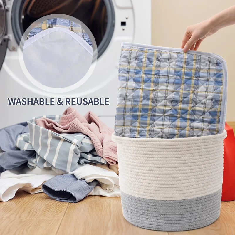 Washable Dog Pee Pad – Absorbent Reusable Plaid Pet Training Mat & Toilet Seat Cover (Home/Outdoor)
