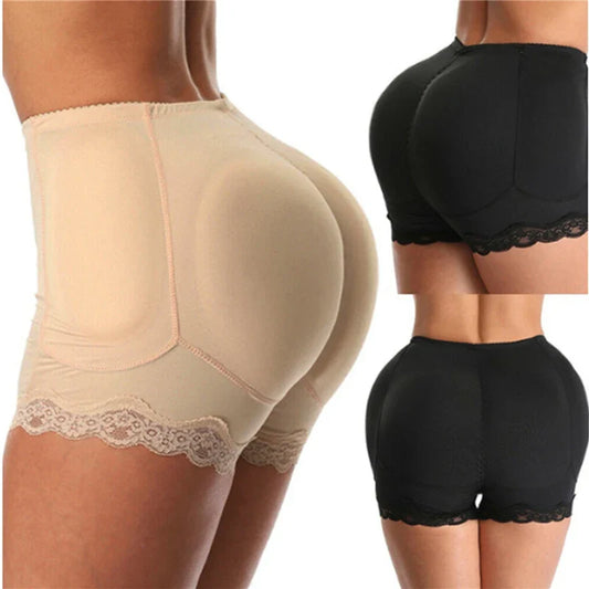 Padded Butt Lifter Corrective Underwear - Butt Enhancer Body Shaper, Modeling Strap Fake Hip Shapewear, Push Up Panties