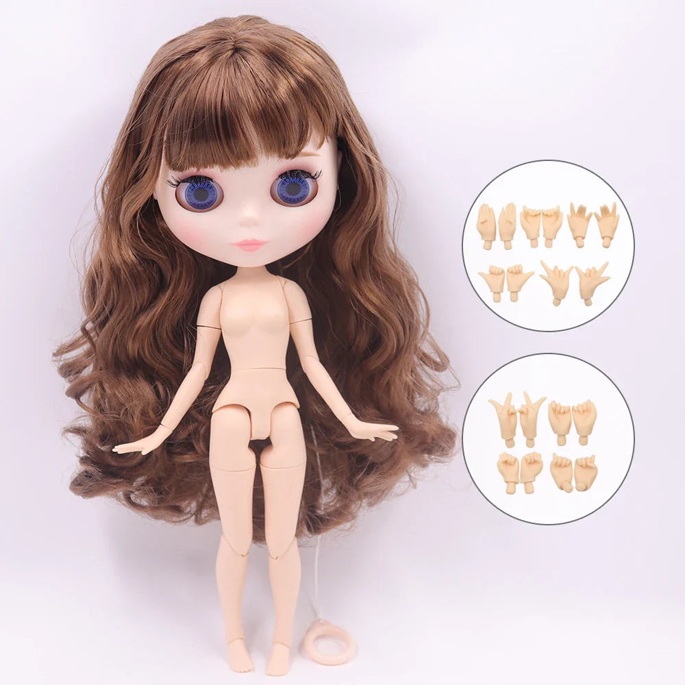ICY DBS Blythe Doll 1/6 BJD Jointed Body — 30cm White Skin Anime Doll with Shiny & Matte Face, Special Price Gift Toy