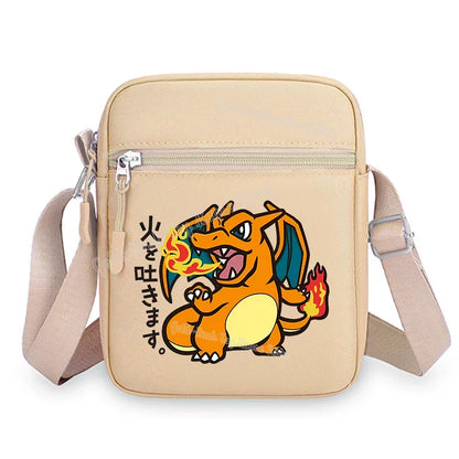 Pokemon Pikachu Cartoon Shoulder Bag – Large Crossbody Messenger Bag for Boys & Girls School Handbag