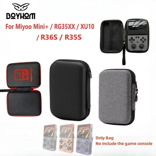 Protective Storage Case for Miyoo Mini Plus, R36S, R35S & Anbernic RG35XX/XU10 – Portable Game Console Carry Bag
