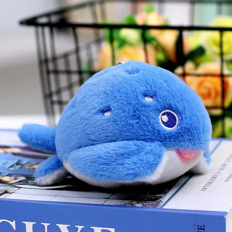 Cute Marine Animal Plush Keychains – Seal, Shark & Whale Soft Toy Pendants for Bags, Cars, and Children’s Gifts