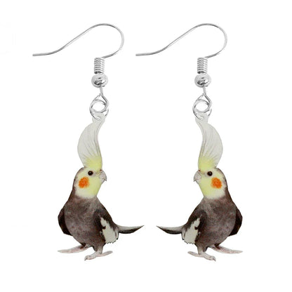 Cute Animal Acrylic Drop Earrings - Funny Custom Jewelry Gifts for Women & Girls with Rabbit, Parrot, Frog & Butterfly Designs
