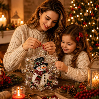Santa Claus Pearl Diamond Painting Kit - DIY Christmas Hanging Craft & Wall Decor
