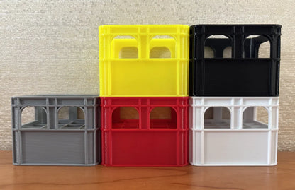 3D Printed DIY Battery Storage Box – Stackable Beer Crate for AA, AAA, and 9V Batteries Organizer