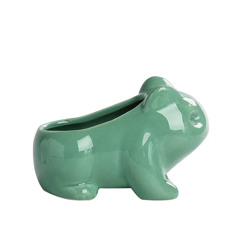 Creative Ceramic Mini Flowerpot – Succulent Planter with Drainage Hole for Home & Garden Decor
